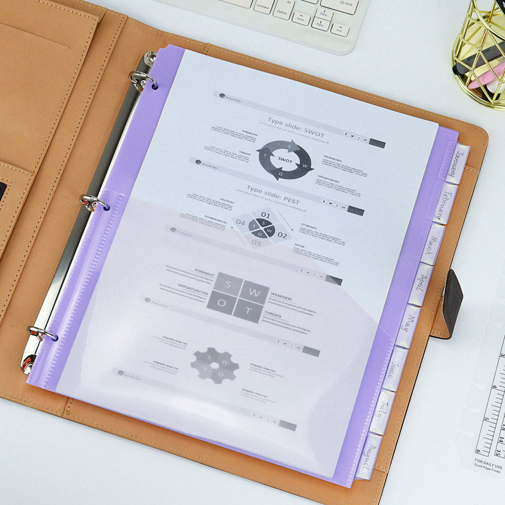 2Sets A4 Plastic Binder Divide - Tab Divider A4 recension och pris